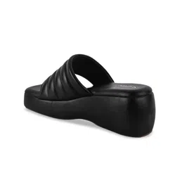 Try Me Textured Open Toe Flatform Heels image 2