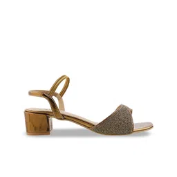 Metro Embellished Open Toe Block Heels image 4