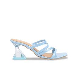 Metro Strappy Open Toe Block Heels image 3