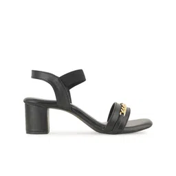 HEELSNFEELS Embellished Block Heels With Backstrap image 4