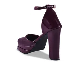 THE WHITE POLE Square Toe Party Platform Heels With Ankle Loop image 3