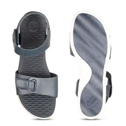 bata comfit Bata Textured Open Toe Flats image 3