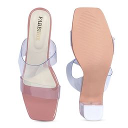 FABBHUE Double Strap Block Heels image 4