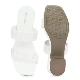CLOG LONDON Textured Open Toe Platform Heels image 3