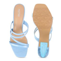 Metro Strappy Open Toe Block Heels image 4