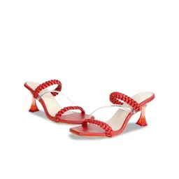 stylzrepublic Textured Block Heels image 4