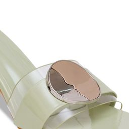FABBHUE Peep Toes Slip On Block Heels image 2