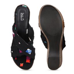 Inc 5 Textured Open Toe Wedge Heels image 5