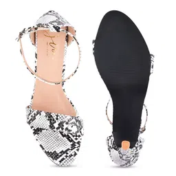 JM Looks Printed Stiletto Heels With Ankle Loop image 2