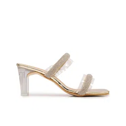 Maysun Embellished Open Toe Block Heels image 2