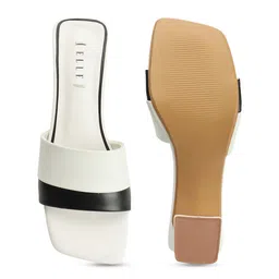 ELLE Colourblocked Open Toe Block Heels image 4