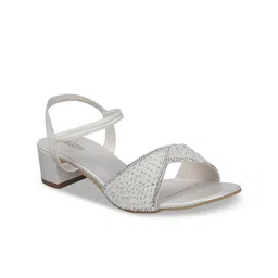 Metro Embellished Open Toe Block Heels image 4