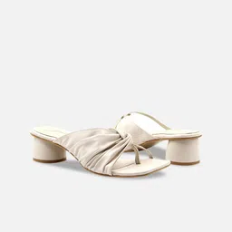 yellowsoles Cream-Coloured Block Heels image 4