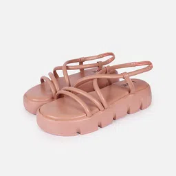 Lavie Strappy Open Toe Flatform Heels With Backstrap image 3