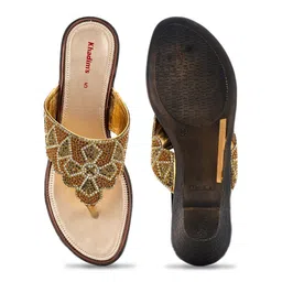 Khadims Embellished Open Toe Block Heels image 5