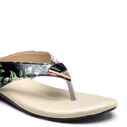 DEAS Printed Open Toe Flats image 2