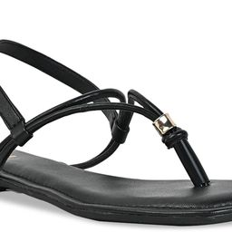 Rocia Open Toe Flats With Buckle Closure image 5