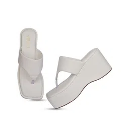 KIRAVI Open Toe Flatform Heels image 3