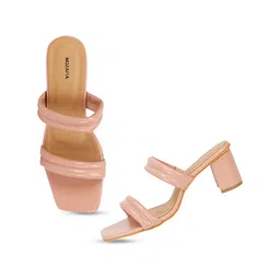 MOZAFIA Open Toe Block Heels image 2