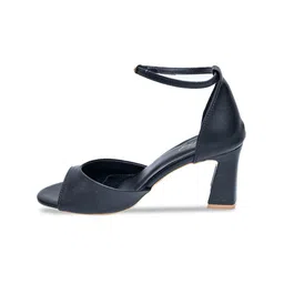 Dapper Feet-Fancy Nancy Open Toe Block Heels With Ankle Loop image 3