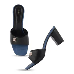 Mast & Harbour Embellished Open Toe Block Heels image 3