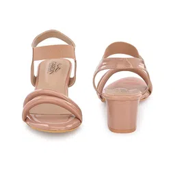GARDIN Open Toe Block Heels With Backstrap image 3