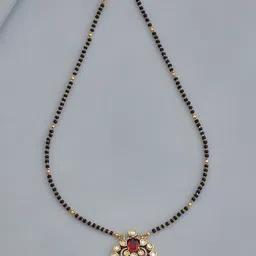 Kushal's Fashion Jewellery Artificial Stones and Beads Mangalsutra-image-64
