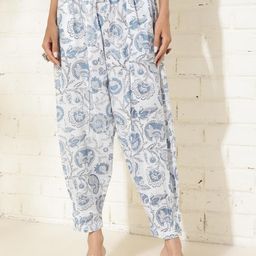 Fabindia Women Ethnic Motifs Printed Straight Fit Cotton Salwar-image-8