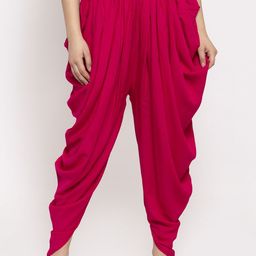 Clora Creation Women Magenta Solid Dhoti Salwar-84
