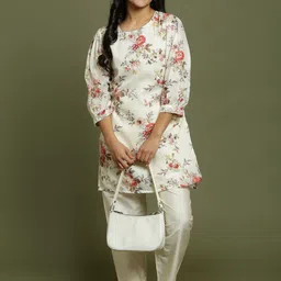 VASTRAMAY Girls Floral Printed Regular Kurta with Salwar-image-48