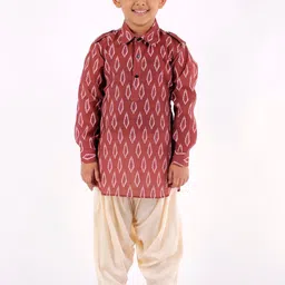 YK Boys Multicoloured Printed Kurta with Salwar-picture-8