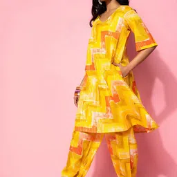 Libas Printed Pure Cotton Kurta with Salwar-27