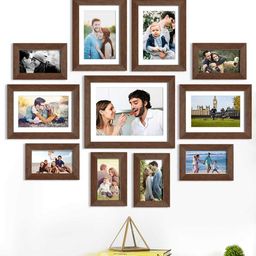 Art Street Set Of 7 Black & White Solid Individual Photo Frames-15