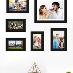 Art Street Set of 8 Black & White Solid Individual Photo Frames-3