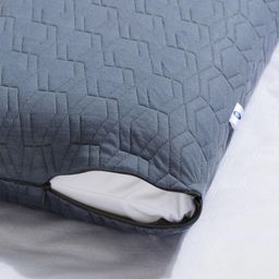 The White Willow Set Of 2 Grey Solid Cooling Gel Memory Foam Pillows image 5
