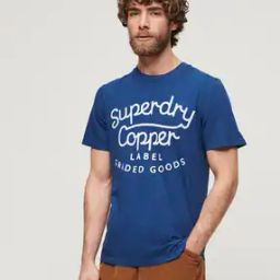 superdry Copper Label Script T-Shirt-picture-39