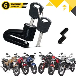Anti Theft Disc Brake Lock With Push Lock feature (Black) for all HRO Bike High Security Disc Lock Made with Heavy Duty Metal (Black) for all HRO Bike Disc Lock-25