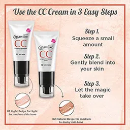 Spawake Complete Complexion CC Cream with SPF 32/PA++ 30 g - Light Beige 01 image 5