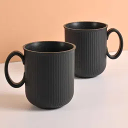 eha Charcoal Statement Coffee Mug 350 ml (2 Pc)Rice Husk Biocomposite-picture-3