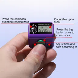freshdcart Digital Tally Counter Finger Ring with LCD Screen Tally Counter Knitting, Sports Digital Tally Counter image 3