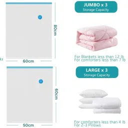 5Pack Vacuum Compression Storage Bags With Pump,Space Saver Sealer Bag P292 Travel Storage Vacuum Bags-image-35