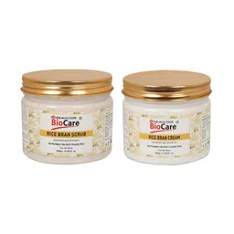 BEAUCODE BIOCARE Set of 2 Rice Bran Scrub & Face Cream - 500 g each-1