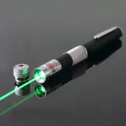 Enorme Green Multipurpose Laser Beam Light Disco Pointer Pen with Adjustable Antena Cap to Change Project Design for Presentation ( Batteries Included ) image 3
