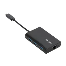 Targus USB Type C to USB 3.0 Type A, RJ45 USB Hub (Supports 4K2K Resolution, Black) image 5