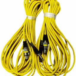 YELLOW FEMALE XLR TO MONO PIN 10 METRE XLR - MONO PIN-image-44