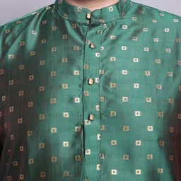 SOJANYA PLUS Woven Design Kurta With Pyjamas & Nehru Jacket image 2