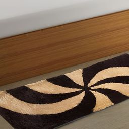 Shopgallery Camel Brown Geometric Strong & Durable Backing Floor Runner-34