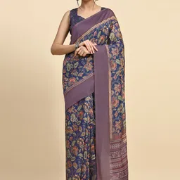 RACHNA Floral Printed Kanjeevaram Saree-image-25