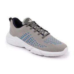 FAUSTO Men Grey Mesh Running Non-Marking Memory Foam Shoes image 5
