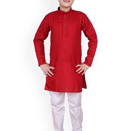 Pro-Ethic STYLE DEVELOPER Boys Abstract Printed Mandarin Collar Kurta With Pyjamas-0